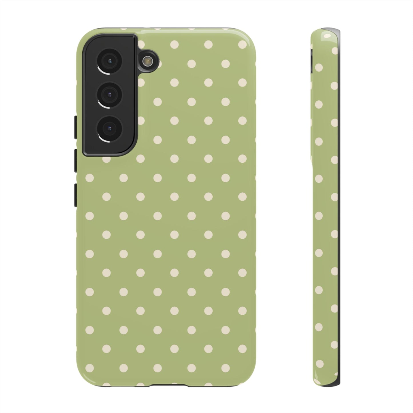 Sage Green Polka Dots – Samsung Galaxy Case - BOGO Cases