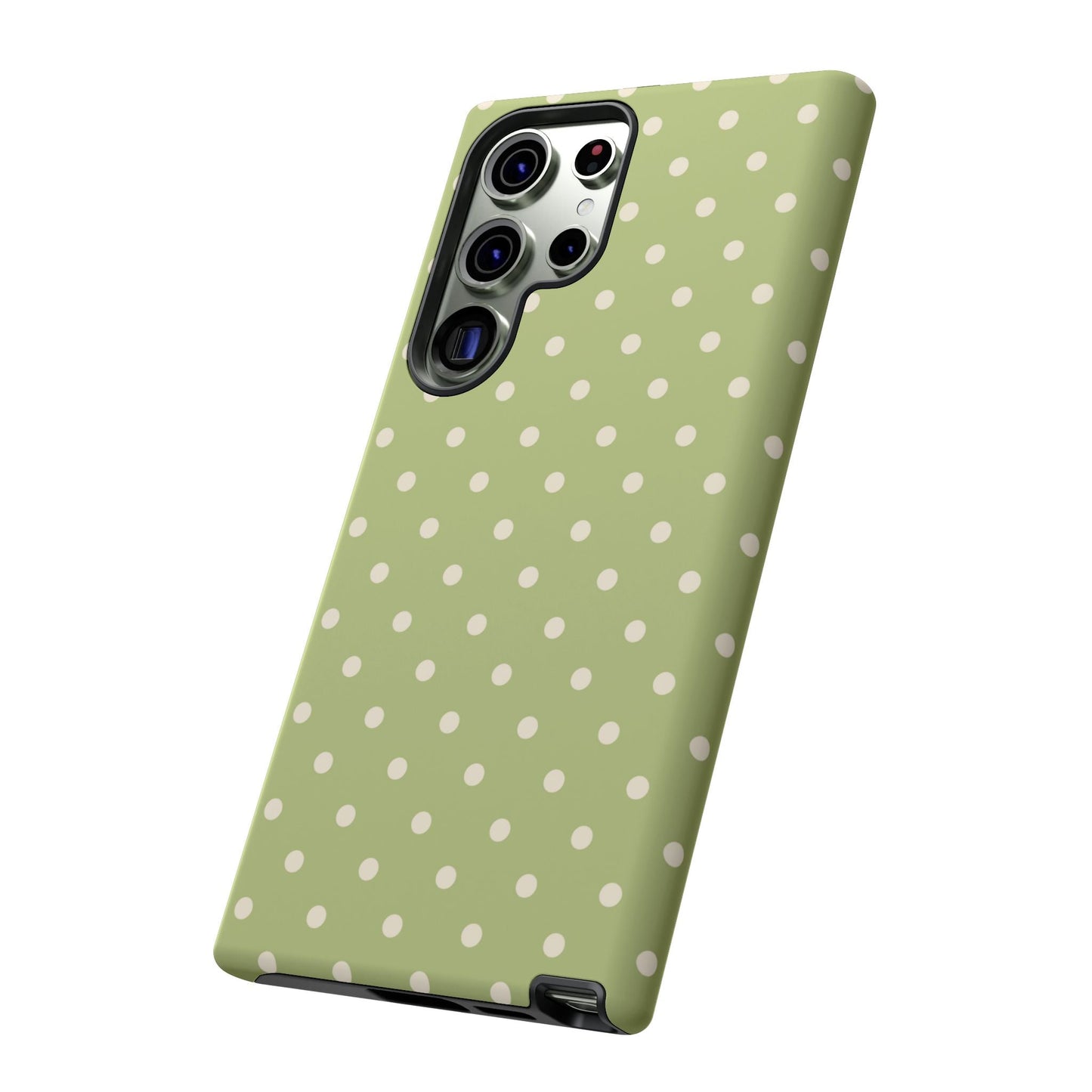 Sage Green Polka Dots – Samsung Galaxy Case - BOGO Cases
