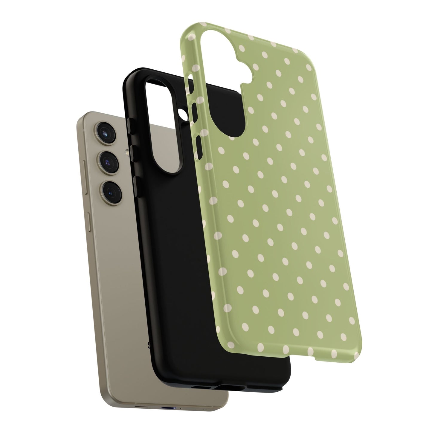 Sage Green Polka Dots – Samsung Galaxy Case - BOGO Cases