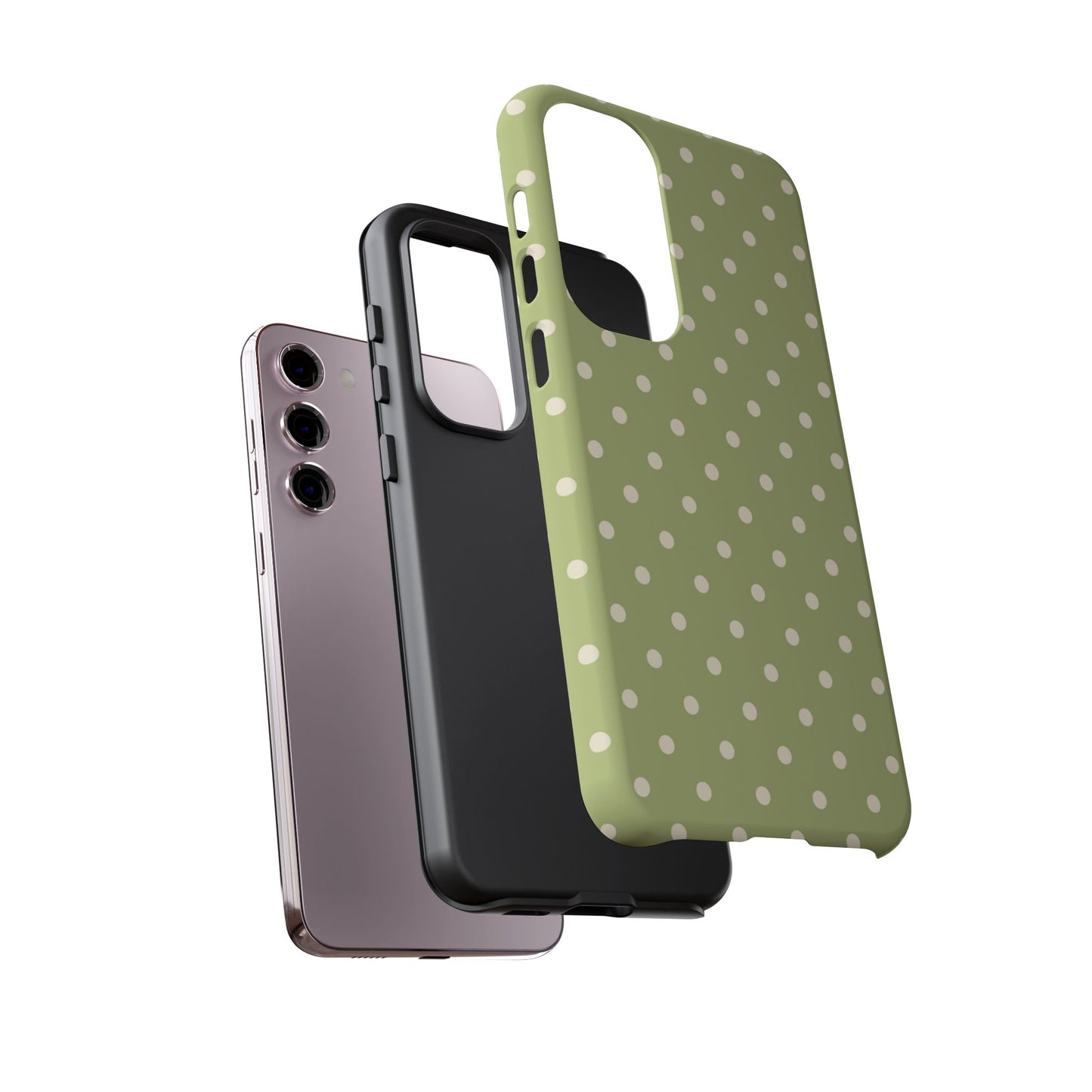 Sage Green Polka Dots – Samsung Galaxy Case - BOGO Cases