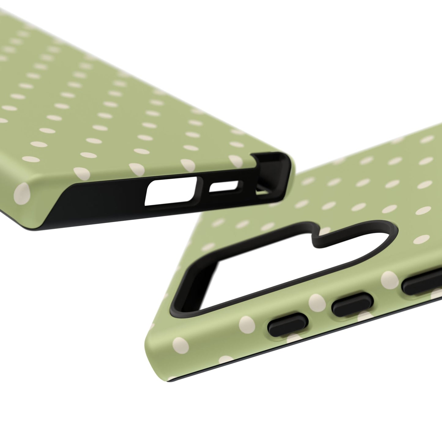 Sage Green Polka Dots – Samsung Galaxy Case - BOGO Cases
