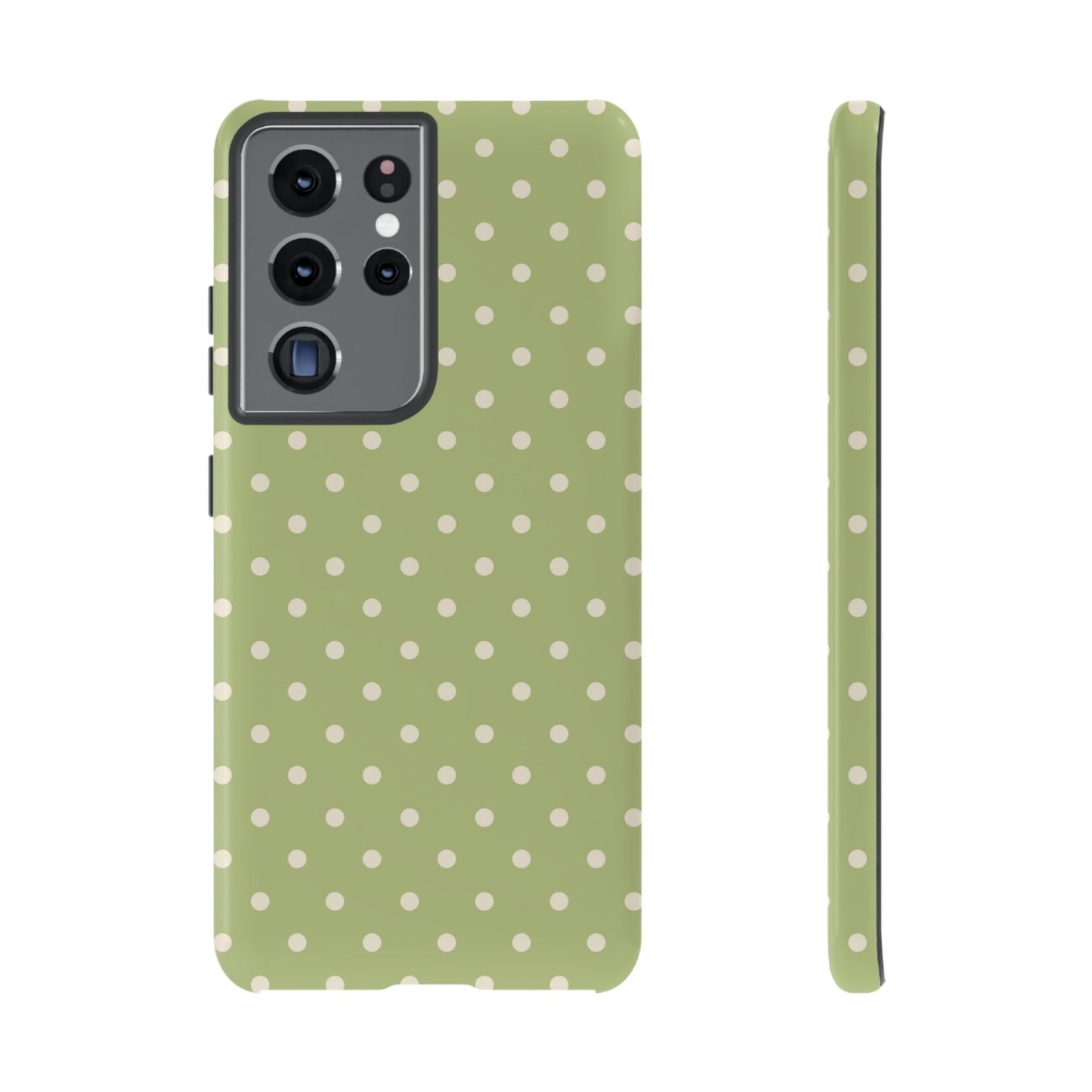 Sage Green Polka Dots – Samsung Galaxy Case - BOGO Cases