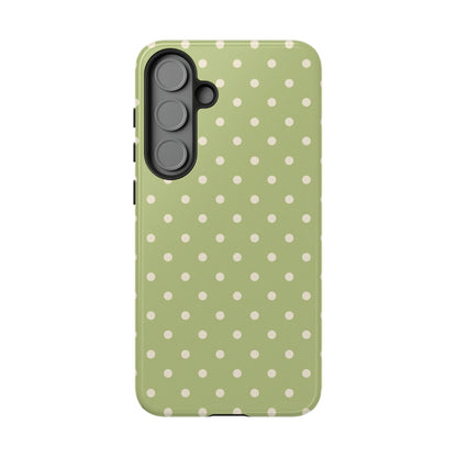 Sage Green Polka Dots – Samsung Galaxy Case - BOGO Cases