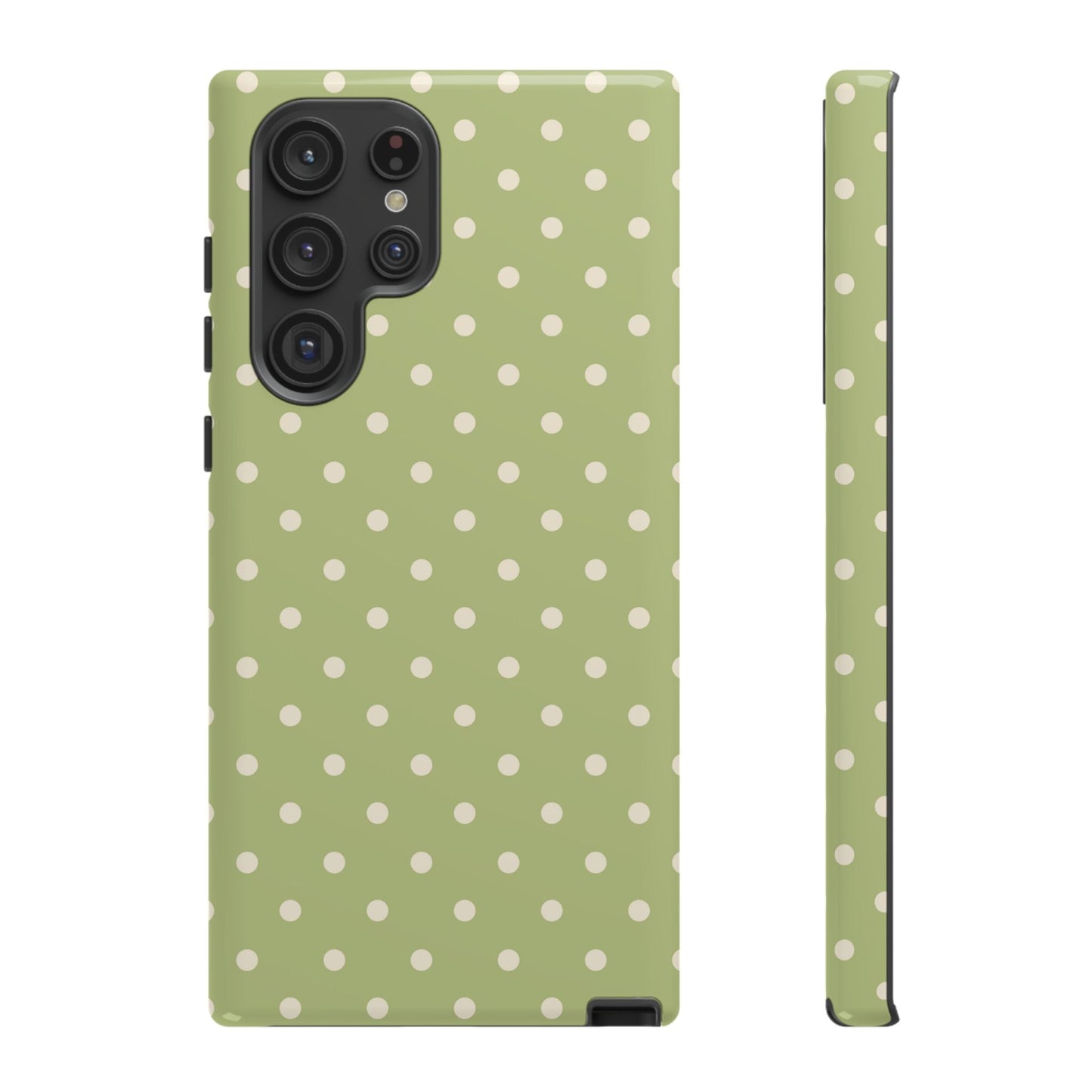 Sage Green Polka Dots – Samsung Galaxy Case - BOGO Cases