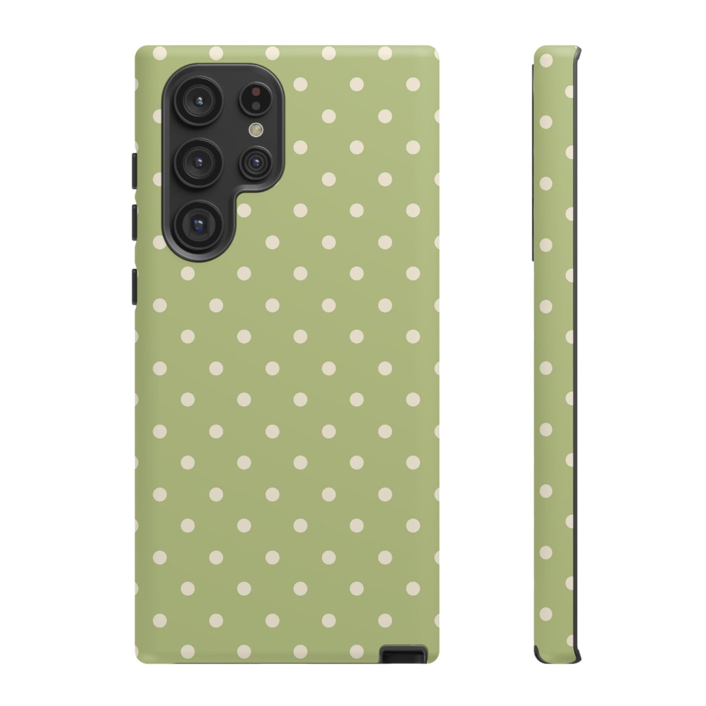 Sage Green Polka Dots – Samsung Galaxy Case - BOGO Cases