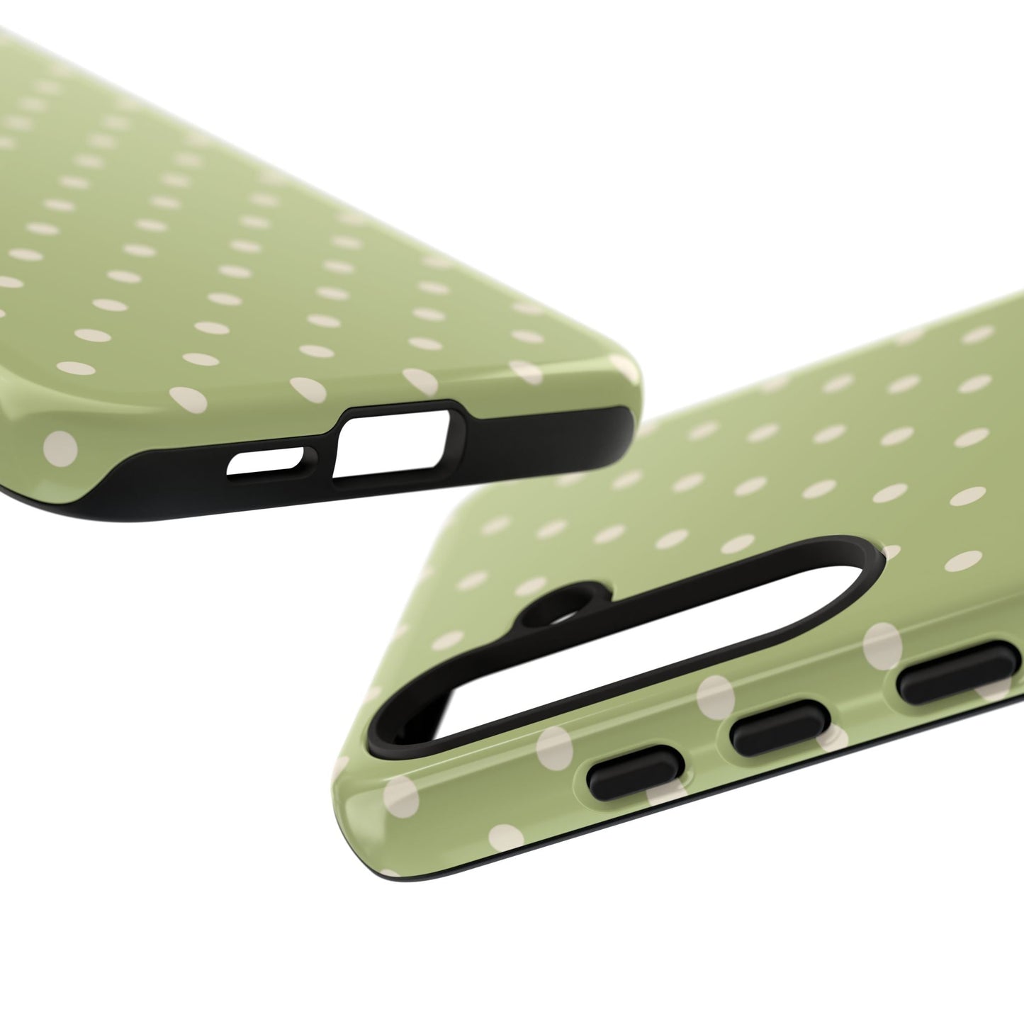 Sage Green Polka Dots – Samsung Galaxy Case - BOGO Cases