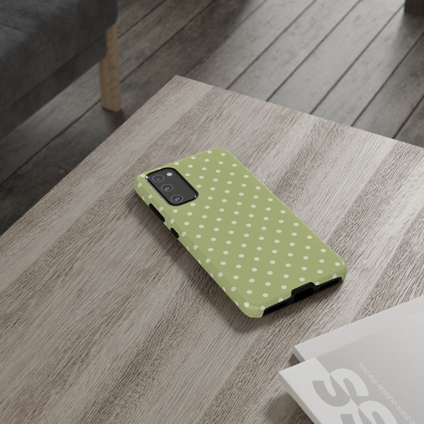 Sage Green Polka Dots – Samsung Galaxy Case - BOGO Cases