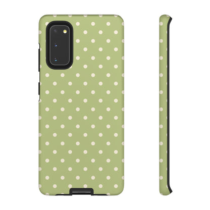 Sage Green Polka Dots – Samsung Galaxy Case - BOGO Cases