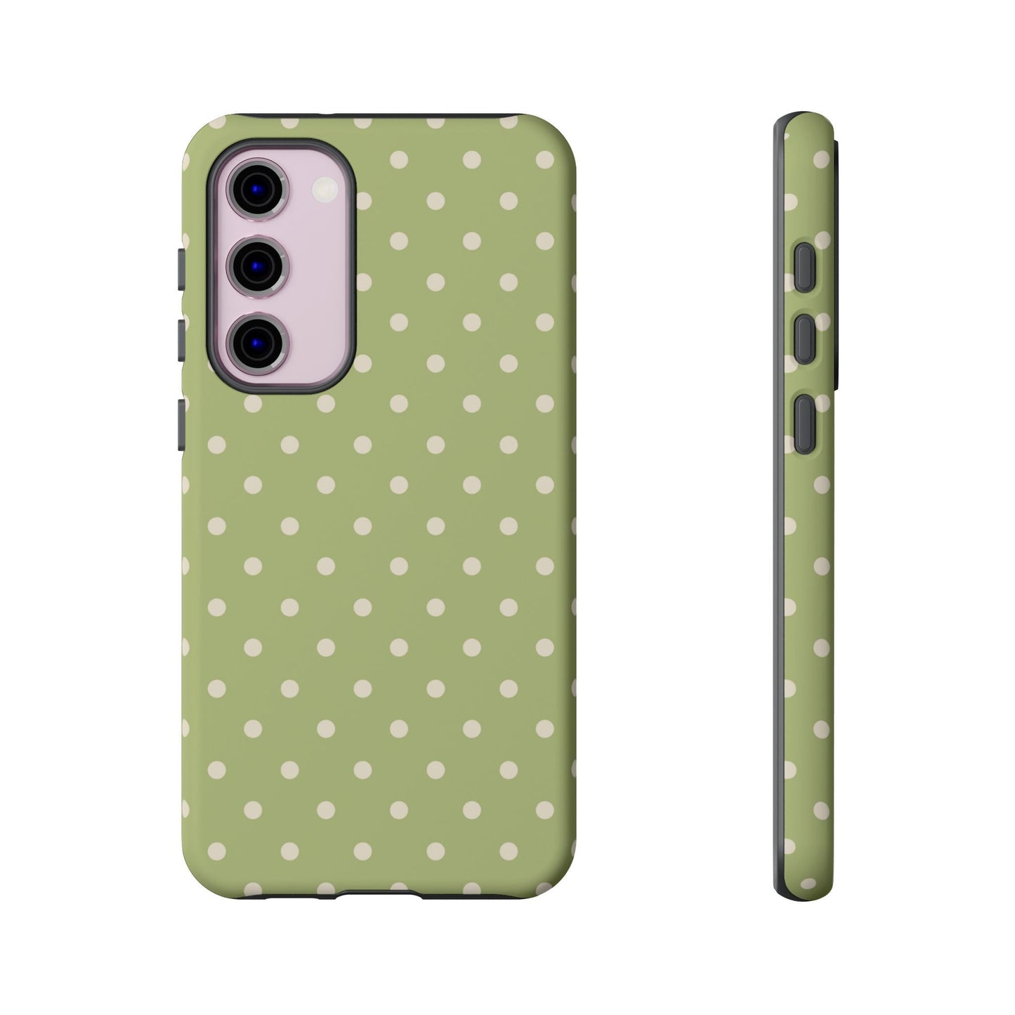 Sage Green Polka Dots – Samsung Galaxy Case - BOGO Cases