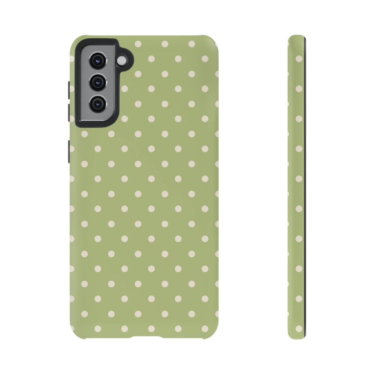 Sage Green Polka Dots – Samsung Galaxy Case - BOGO Cases