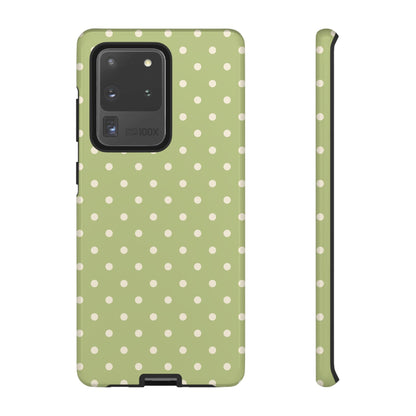 Sage Green Polka Dots – Samsung Galaxy Case - BOGO Cases