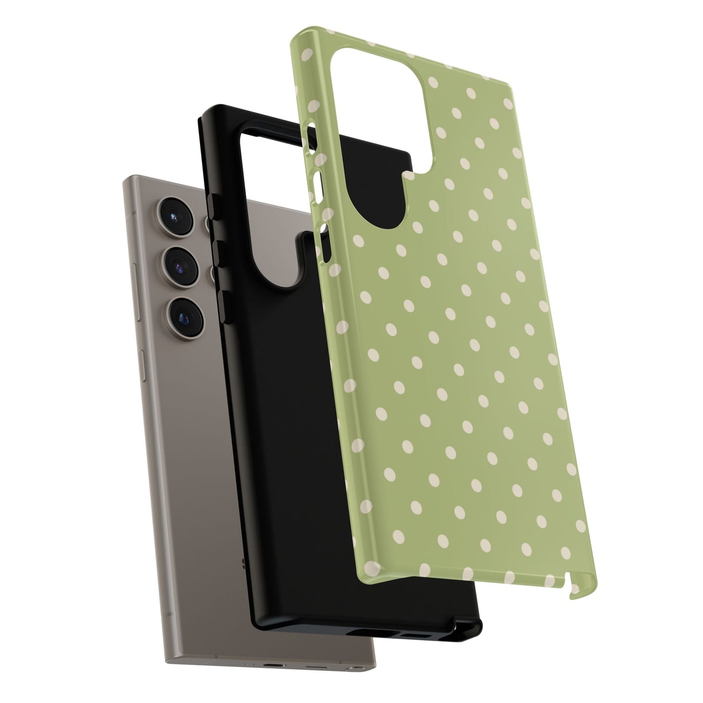 Sage Green Polka Dots – Samsung Galaxy Case - BOGO Cases