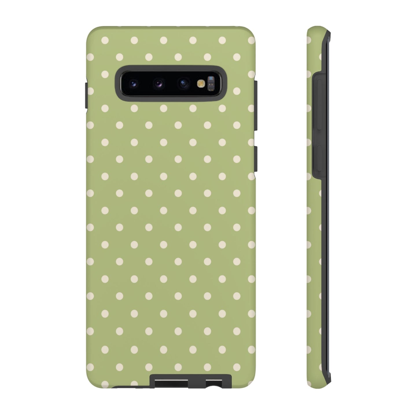 Sage Green Polka Dots – Samsung Galaxy Case - BOGO Cases