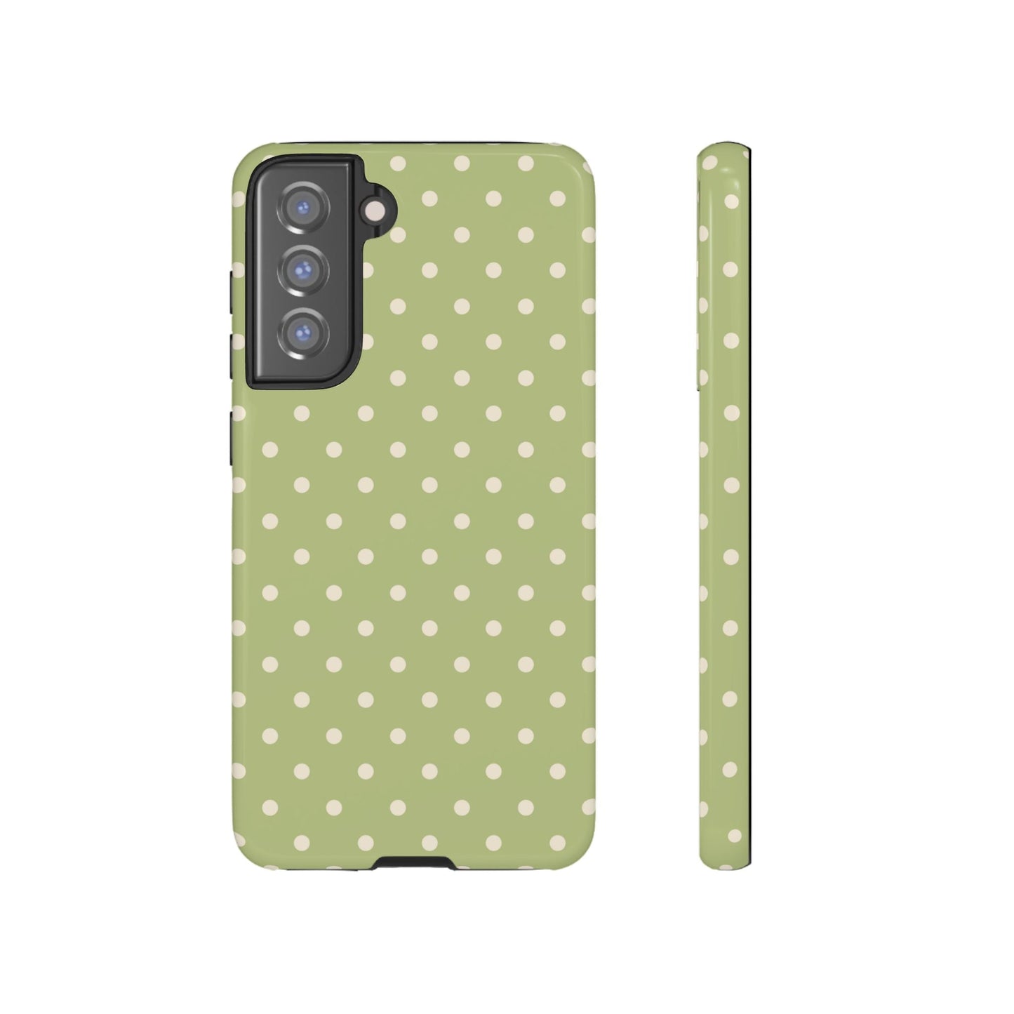 Sage Green Polka Dots – Samsung Galaxy Case - BOGO Cases