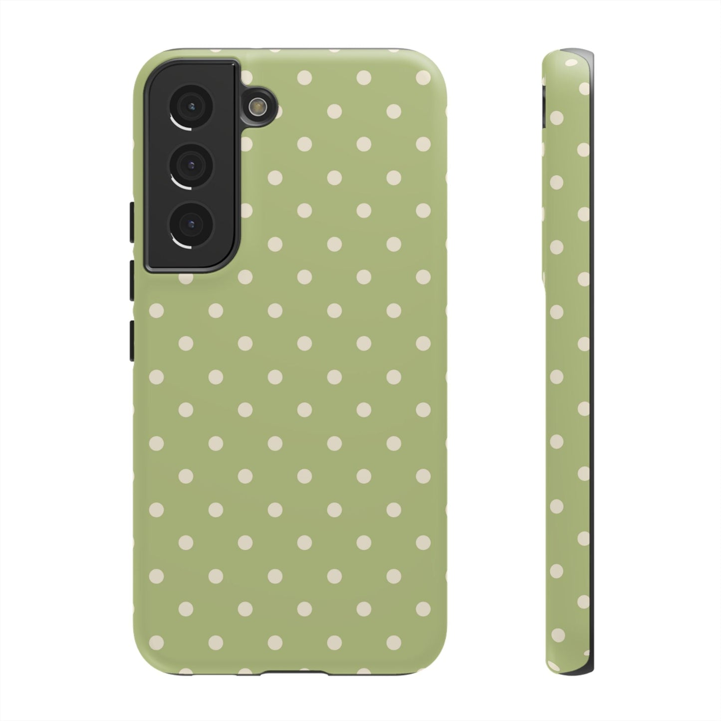 Sage Green Polka Dots – Samsung Galaxy Case - BOGO Cases