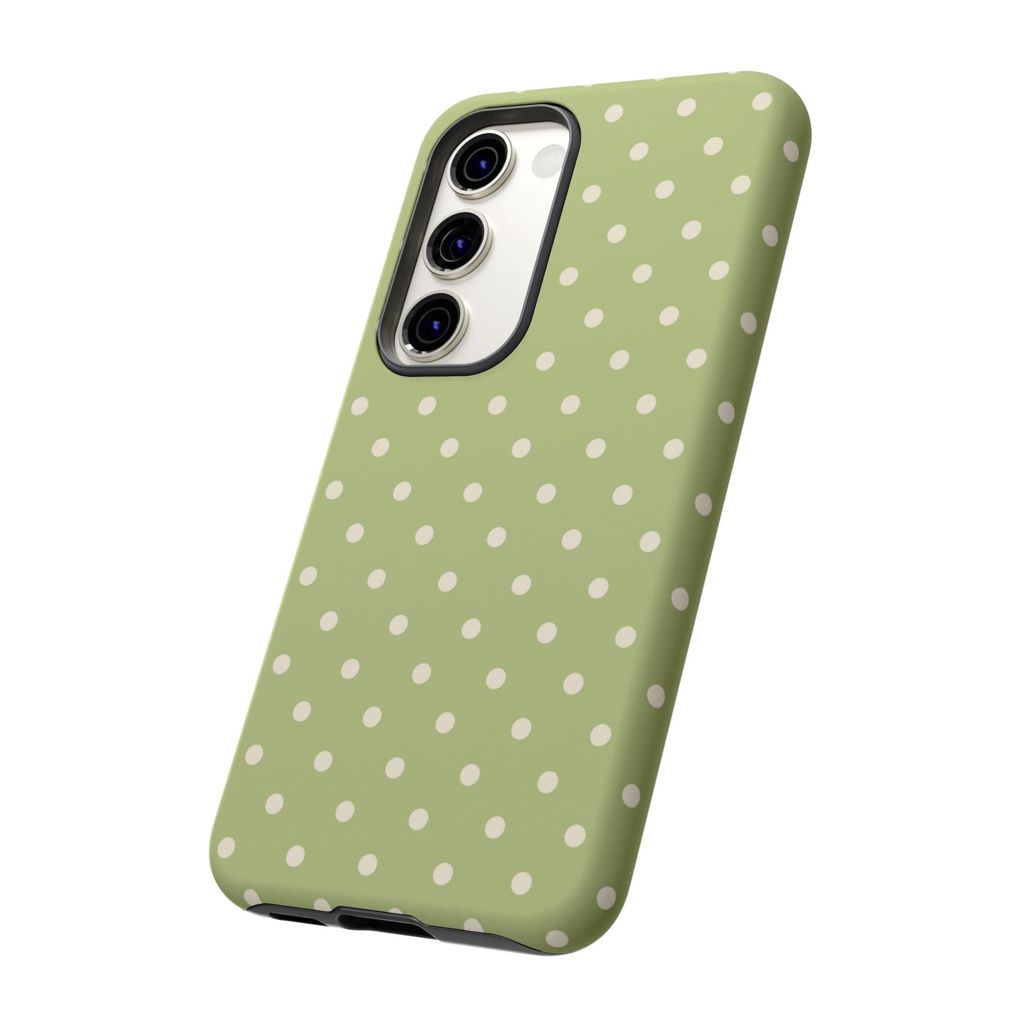 Sage Green Polka Dots – Samsung Galaxy Case - BOGO Cases