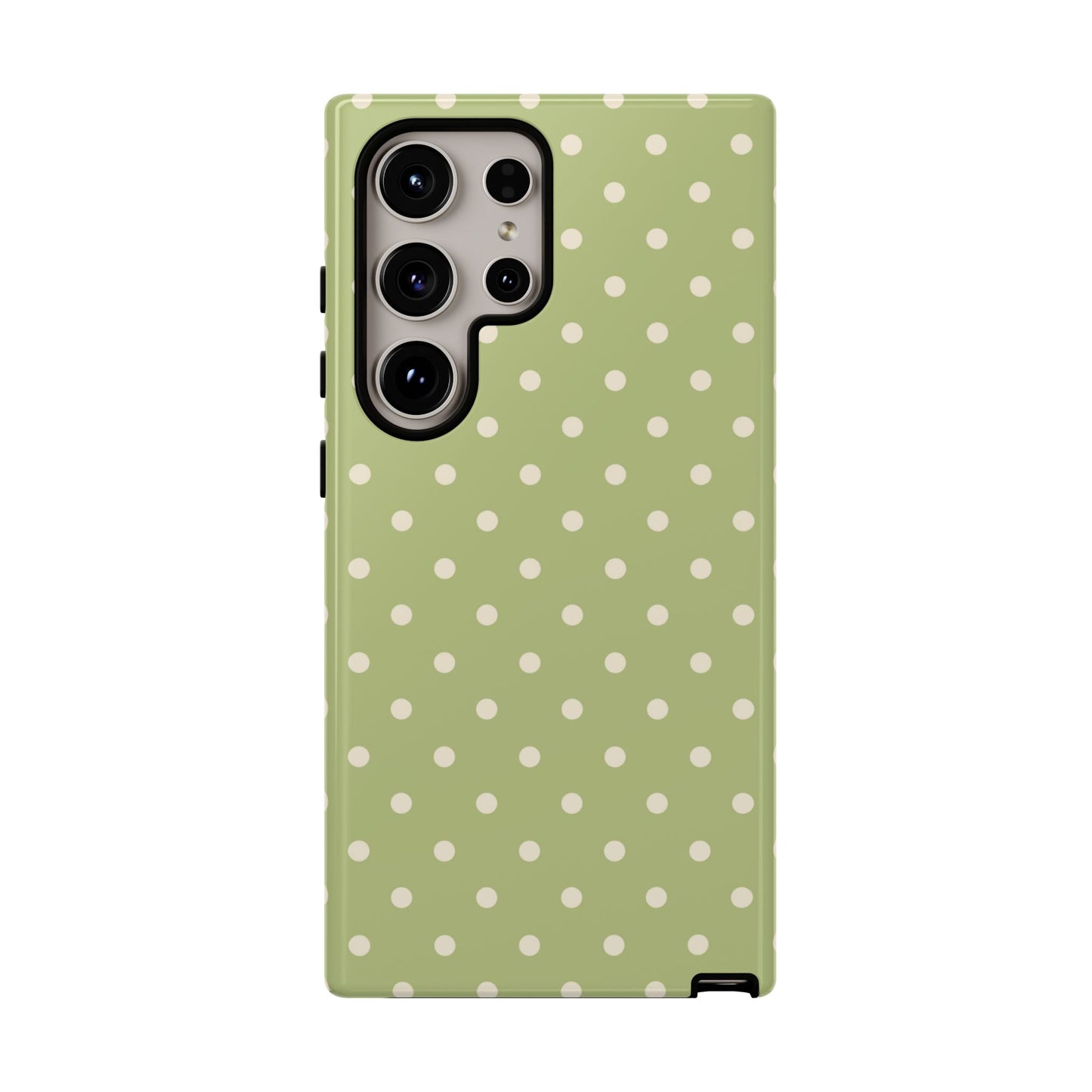 Sage Green Polka Dots – Samsung Galaxy Case - BOGO Cases