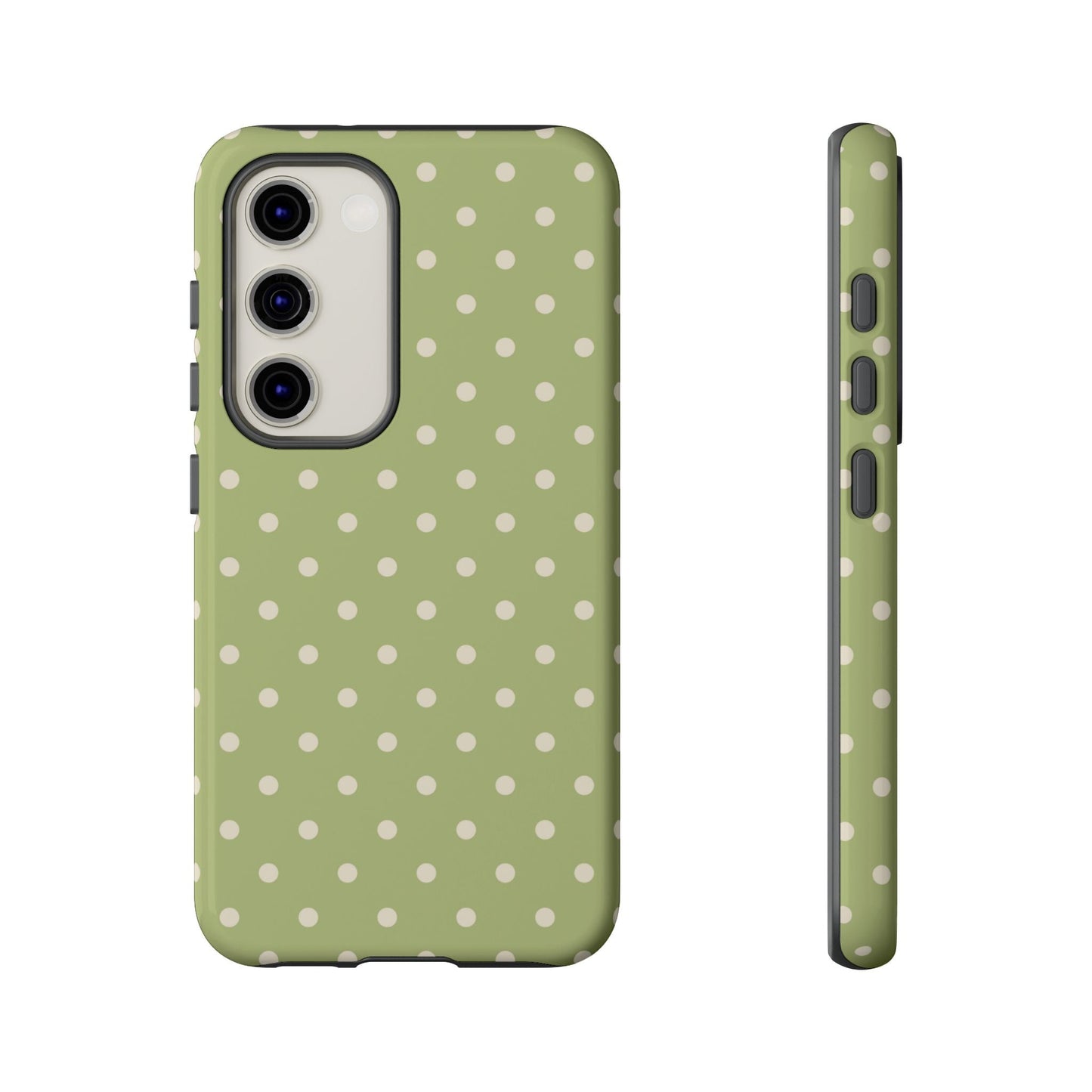 Sage Green Polka Dots – Samsung Galaxy Case - BOGO Cases