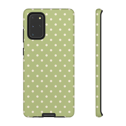 Sage Green Polka Dots – Samsung Galaxy Case - BOGO Cases