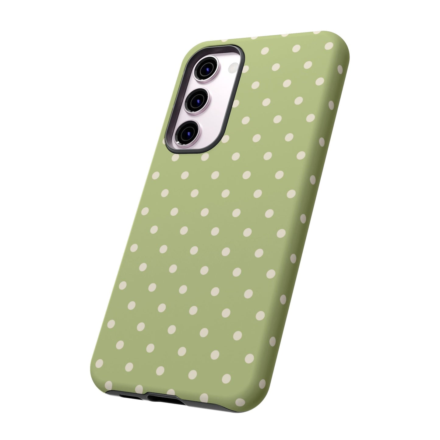 Sage Green Polka Dots – Samsung Galaxy Case - BOGO Cases