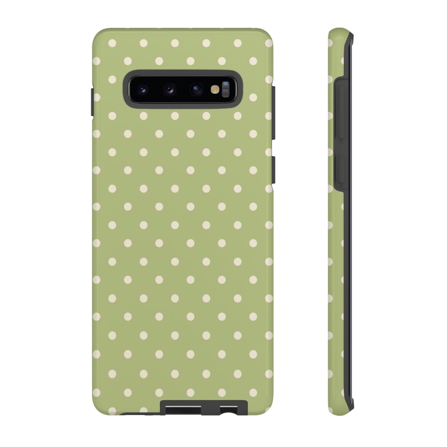 Sage Green Polka Dots – Samsung Galaxy Case - BOGO Cases
