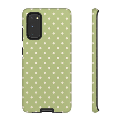 Sage Green Polka Dots – Samsung Galaxy Case - BOGO Cases