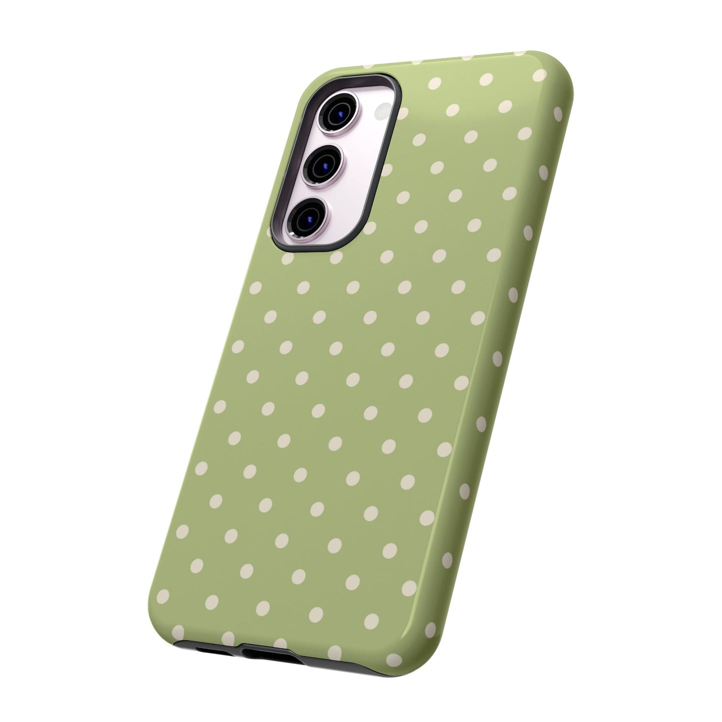 Sage Green Polka Dots – Samsung Galaxy Case - BOGO Cases
