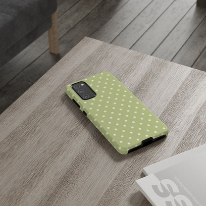Sage Green Polka Dots – Samsung Galaxy Case - BOGO Cases