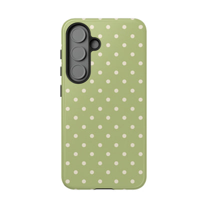 Sage Green Polka Dots – Samsung Galaxy Case - BOGO Cases