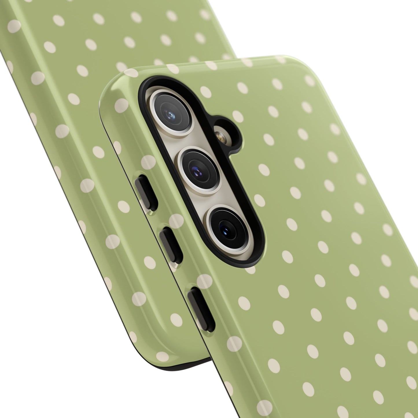 Sage Green Polka Dots – Samsung Galaxy Case - BOGO Cases