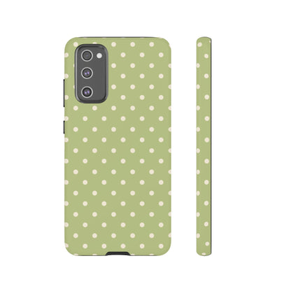 Sage Green Polka Dots – Samsung Galaxy Case - BOGO Cases
