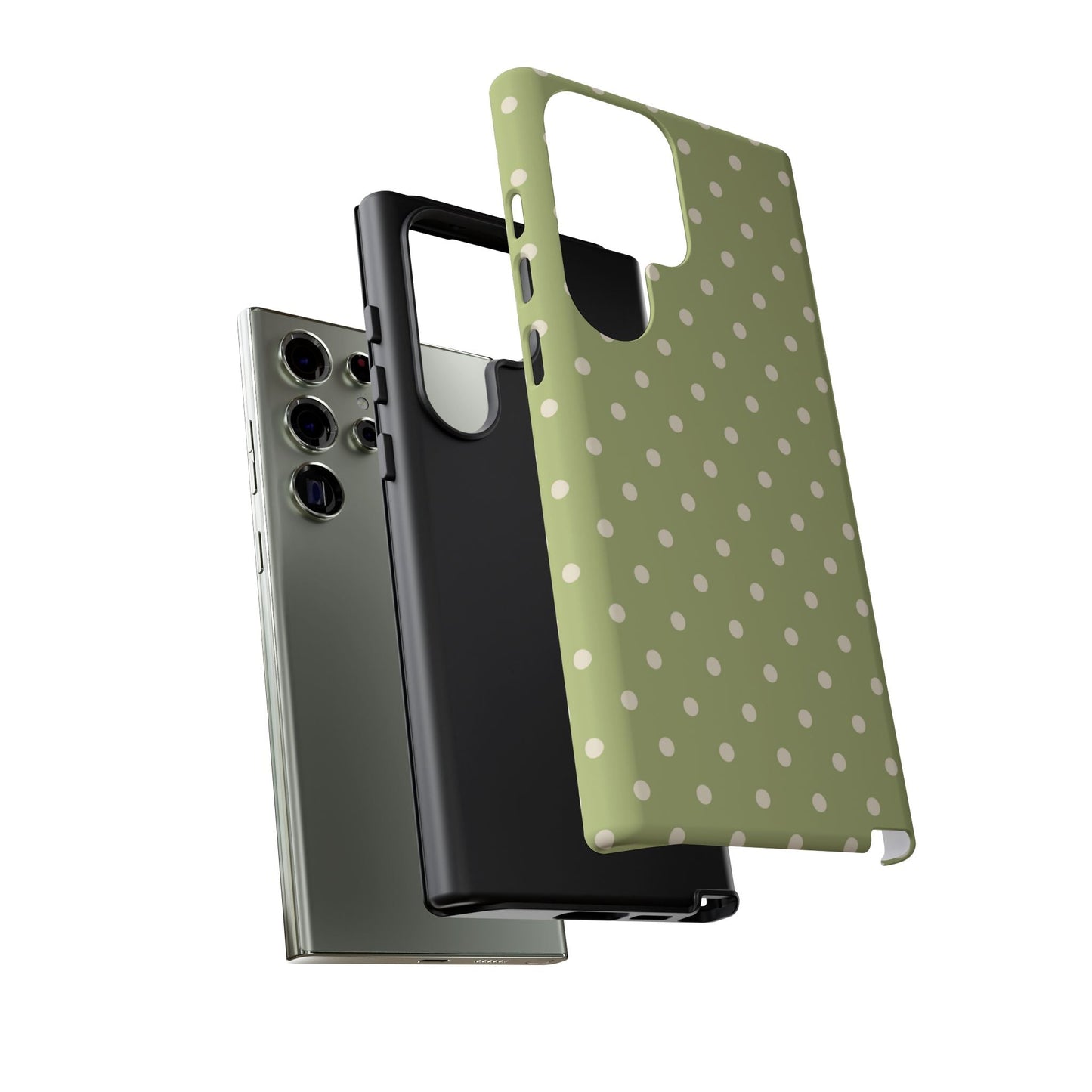 Sage Green Polka Dots – Samsung Galaxy Case - BOGO Cases
