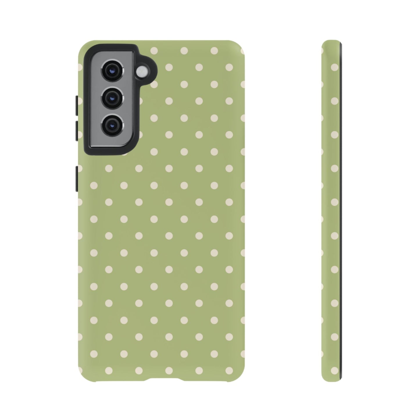 Sage Green Polka Dots – Samsung Galaxy Case - BOGO Cases