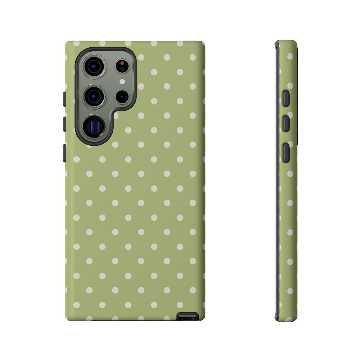 Sage Green Polka Dots – Samsung Galaxy Case - BOGO Cases