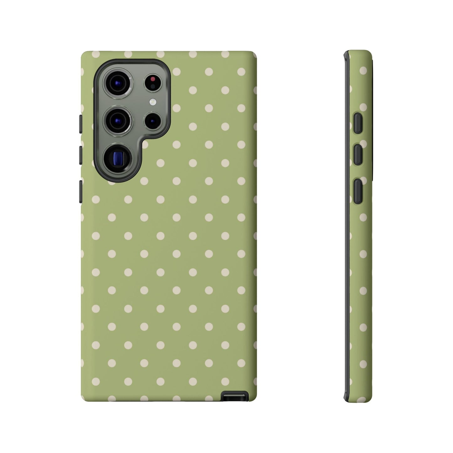 Sage Green Polka Dots – Samsung Galaxy Case - BOGO Cases
