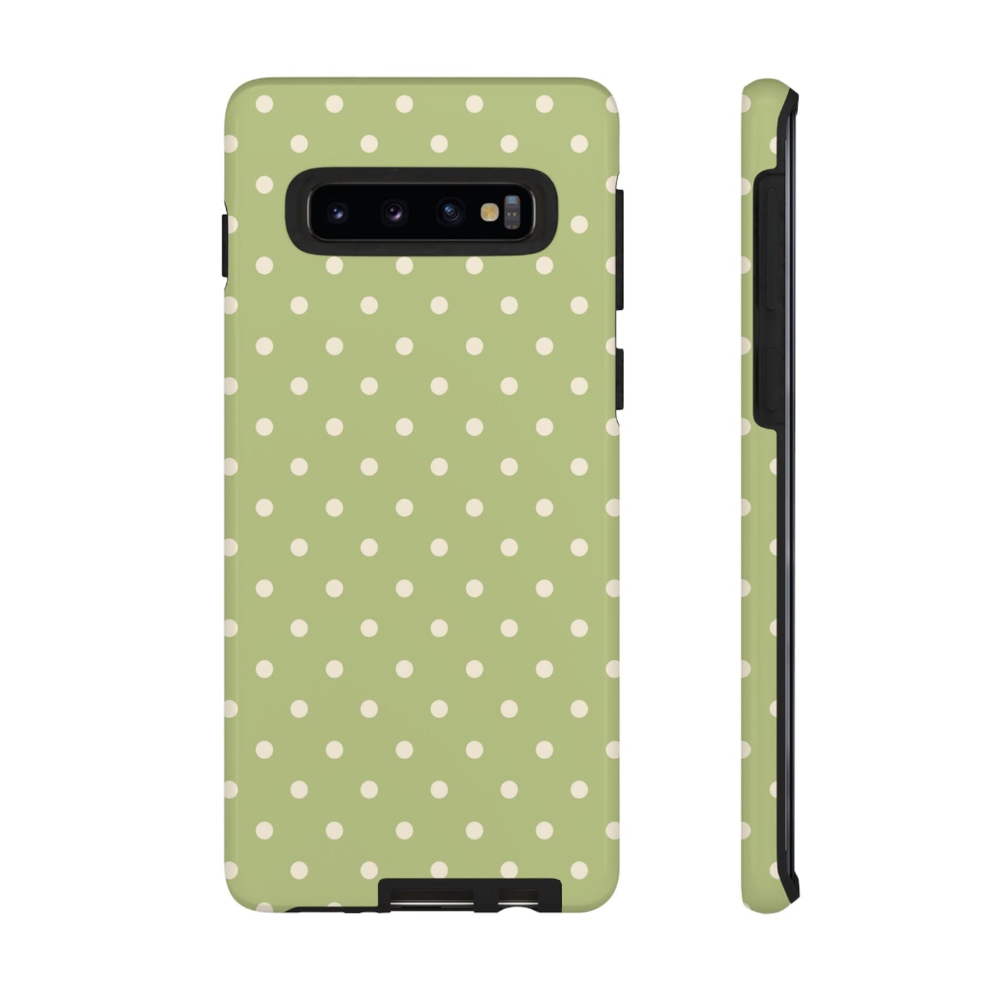 Sage Green Polka Dots – Samsung Galaxy Case - BOGO Cases