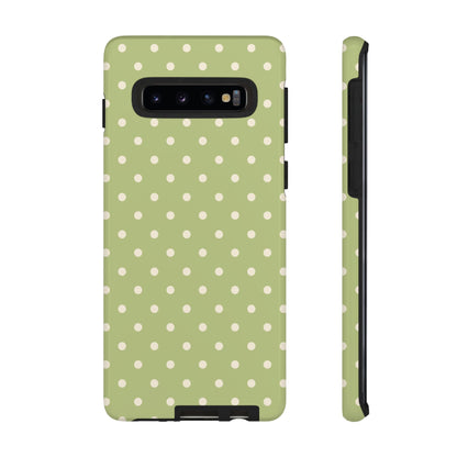 Sage Green Polka Dots – Samsung Galaxy Case - BOGO Cases
