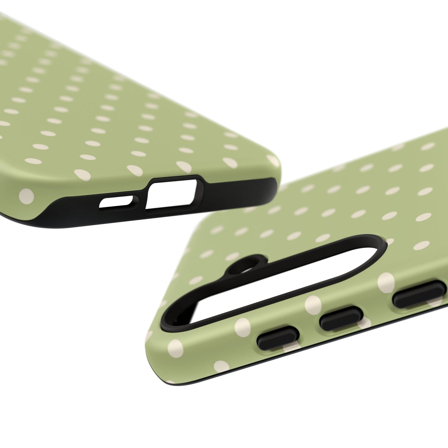 Sage Green Polka Dots – Samsung Galaxy Case - BOGO Cases