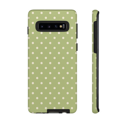 Sage Green Polka Dots – Samsung Galaxy Case - BOGO Cases