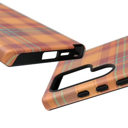 Samsung Galaxy Case - Autumn Tartan Plaid Design - BOGO Cases