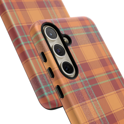 Samsung Galaxy Case - Autumn Tartan Plaid Design - BOGO Cases