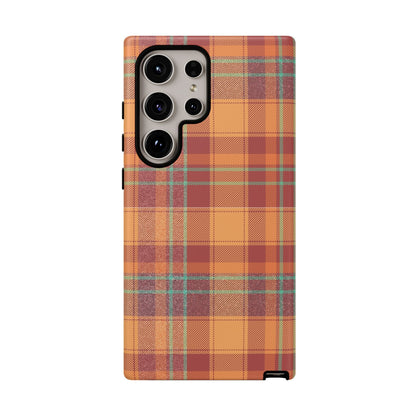 Samsung Galaxy Case - Autumn Tartan Plaid Design - BOGO Cases