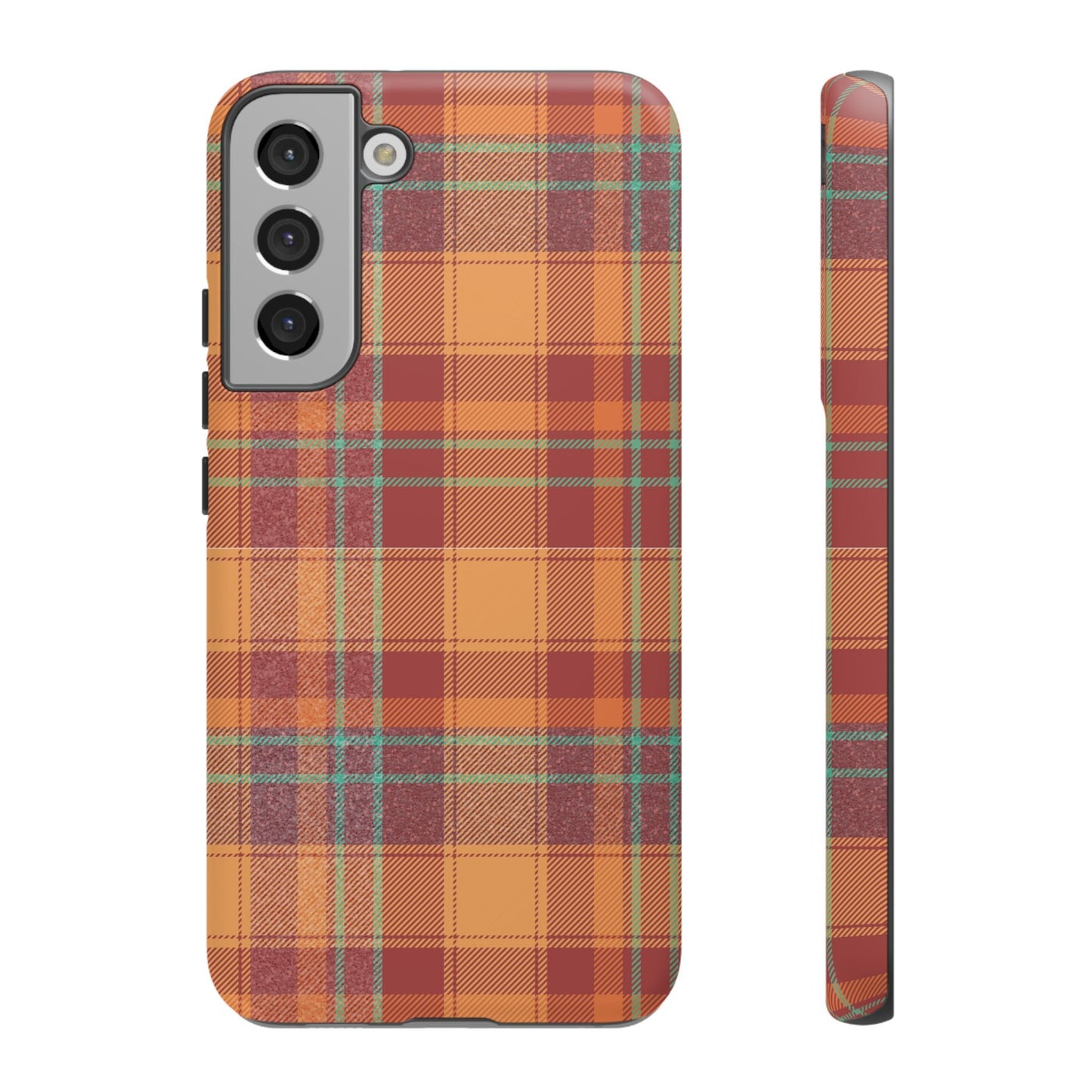 Samsung Galaxy Case - Autumn Tartan Plaid Design - BOGO Cases