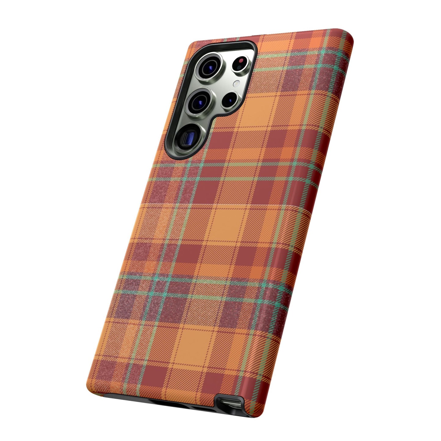 Samsung Galaxy Case - Autumn Tartan Plaid Design - BOGO Cases