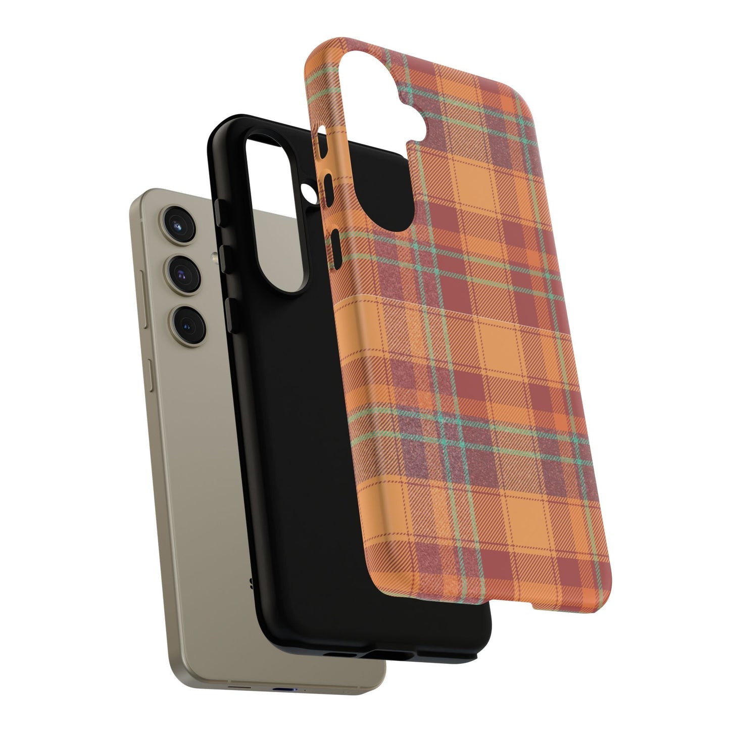 Samsung Galaxy Case - Autumn Tartan Plaid Design - BOGO Cases