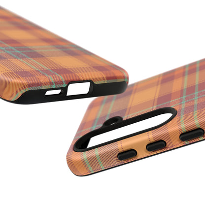 Samsung Galaxy Case - Autumn Tartan Plaid Design - BOGO Cases