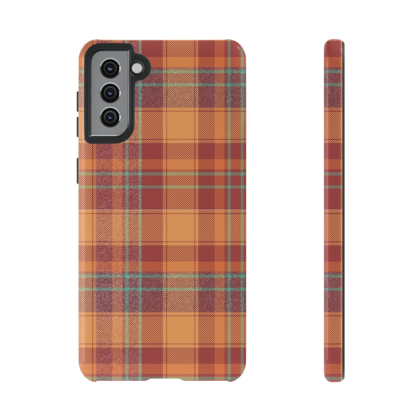Samsung Galaxy Case - Autumn Tartan Plaid Design - BOGO Cases