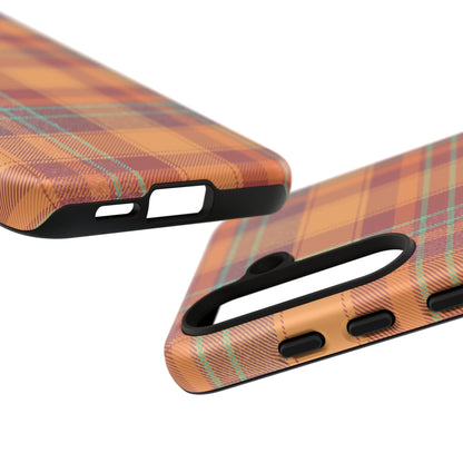 Samsung Galaxy Case - Autumn Tartan Plaid Design - BOGO Cases