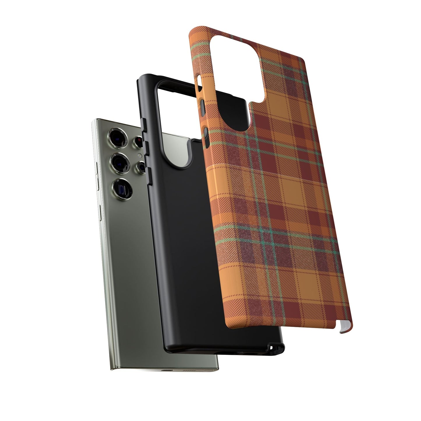 Samsung Galaxy Case - Autumn Tartan Plaid Design - BOGO Cases