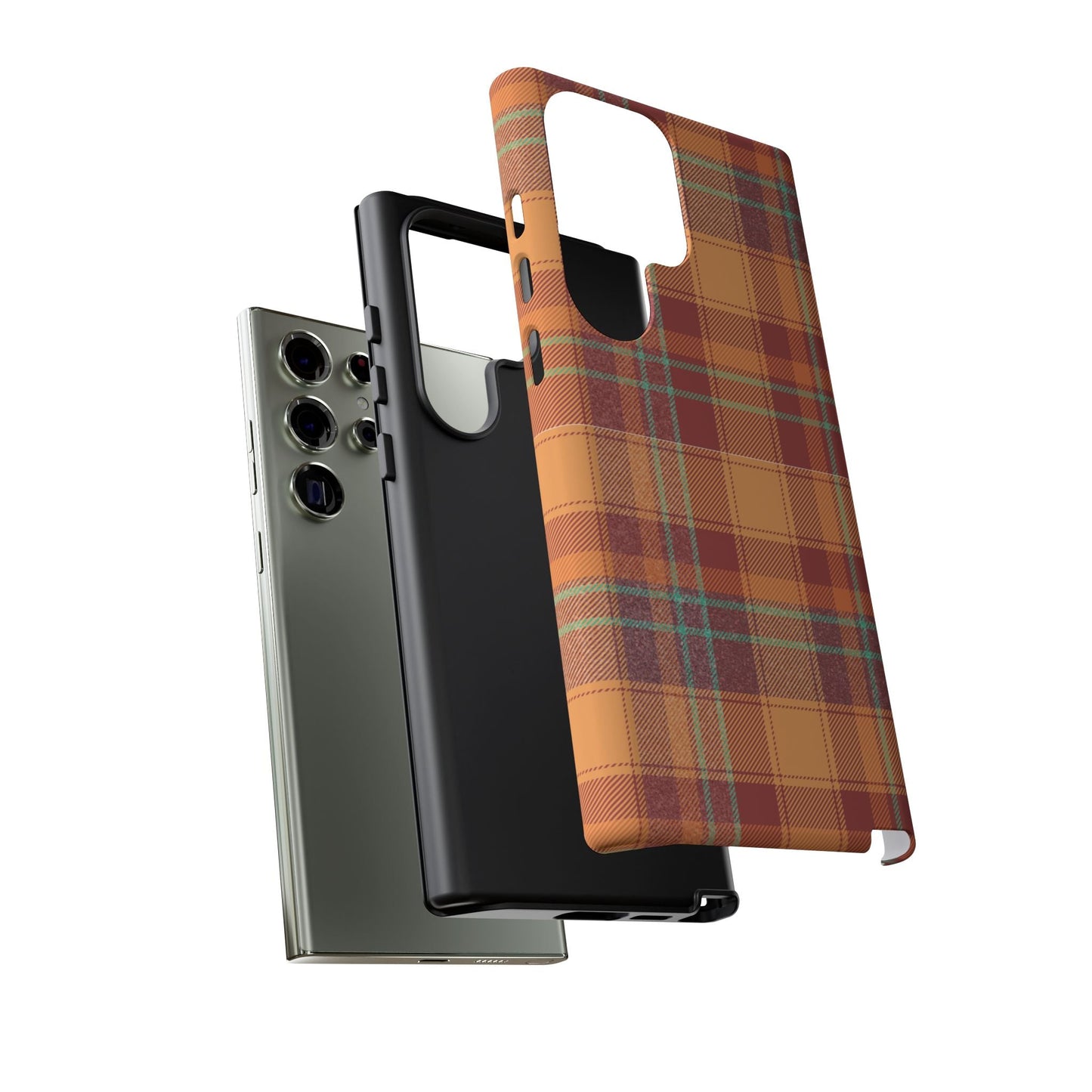 Samsung Galaxy Case - Autumn Tartan Plaid Design - BOGO Cases